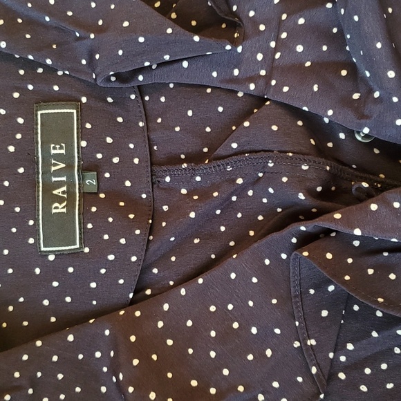 Korean Raive Ruffled Wrap Blouse Sz S - Picture 9 of 10